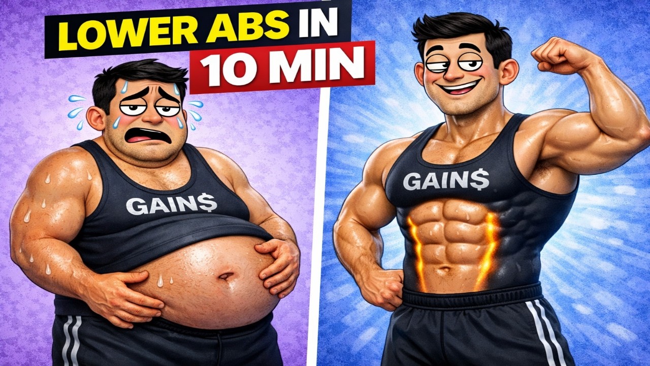 10 Min Lower Abs Workout (No Equipment) - Burn Belly Fat - YouTube