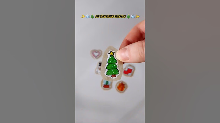 DIY How to Make Christmas Stickers at home Gift Idea 🎄❄️✨