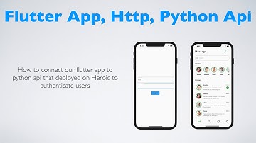 Flutter Chat App Part3: Connect to Python Api, authenticate user
