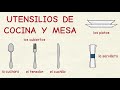 Aprender español: Utensilios de cocina y mesa 🍴 (nivel intermedio)