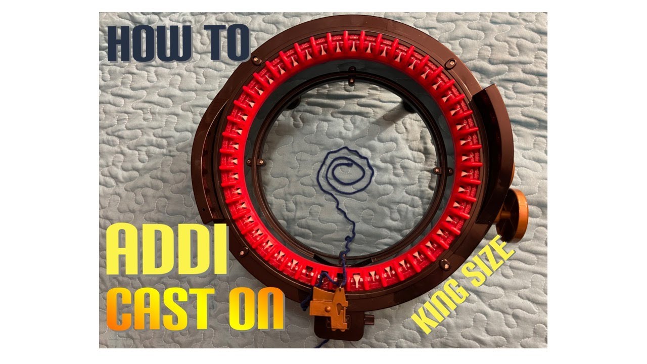 How to Cast on with Addi Express King Size Knitting Machine YouTube