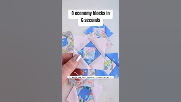 FREE FPP Economy Block Sewing Pattern and Templates (in 3 sizes) 💙 #sewing