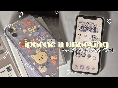 Video iphone 11 unboxing (purple) in 2022 + accessories ☆〜 |... - youtube