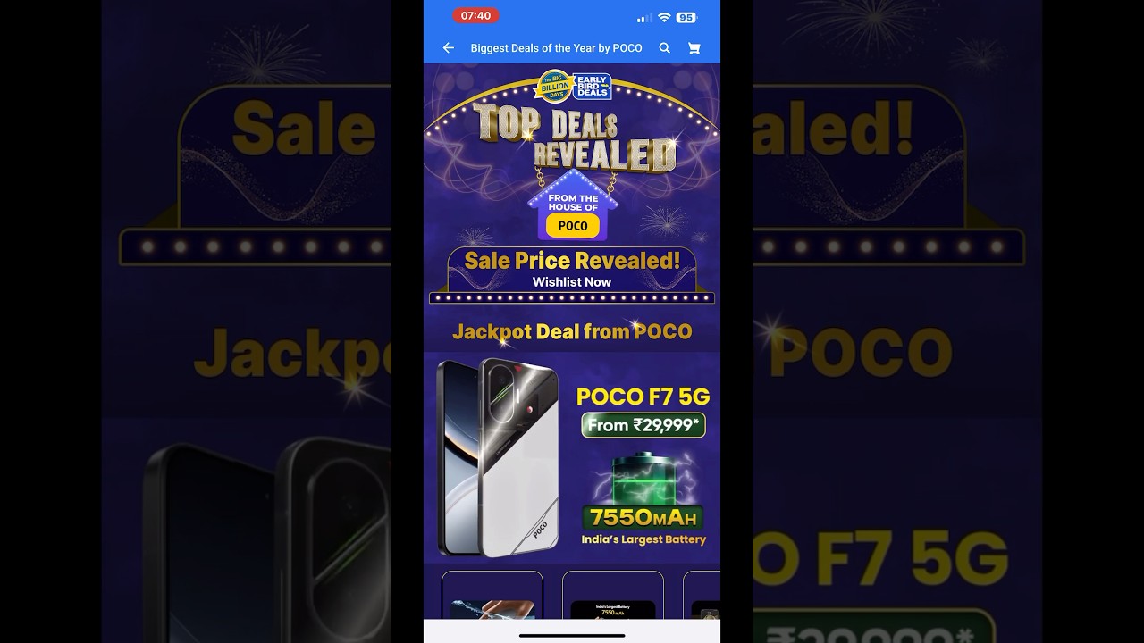 The Big Billion Day Sale 2025 Flipkart Prices Revealed POCO Mobile Phone 