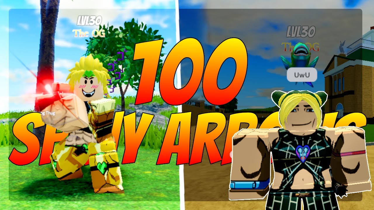 I Used 100 SHINY ARROWS In World Of Stands!!