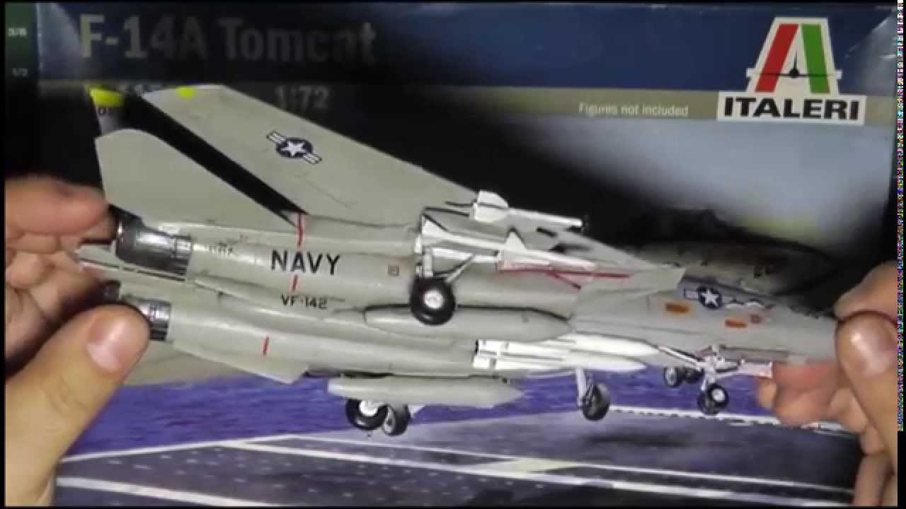 Details about   US NAVY F-14A TOMCAT TAMIYA/ITALERI 1:72 SCALE PLASTIC MODEL AIRPLANE KIT 