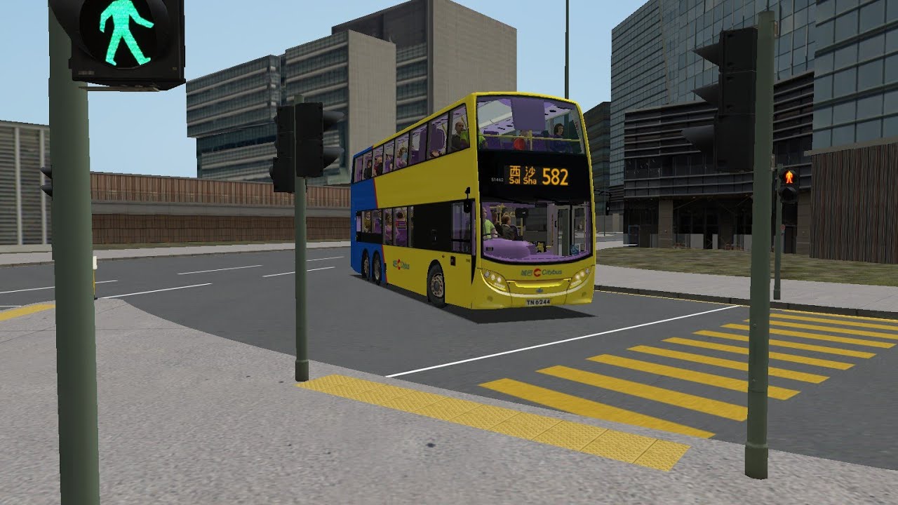 OMSI 2 CTB 51462 TN 6244@582 白石角 Pak Shek Kok ↺ 西沙十四鄉 Sai Sha (Shap Sze Heung)