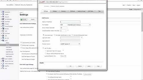 How to integrate LDAP or Active Directory with SonicWall appliance