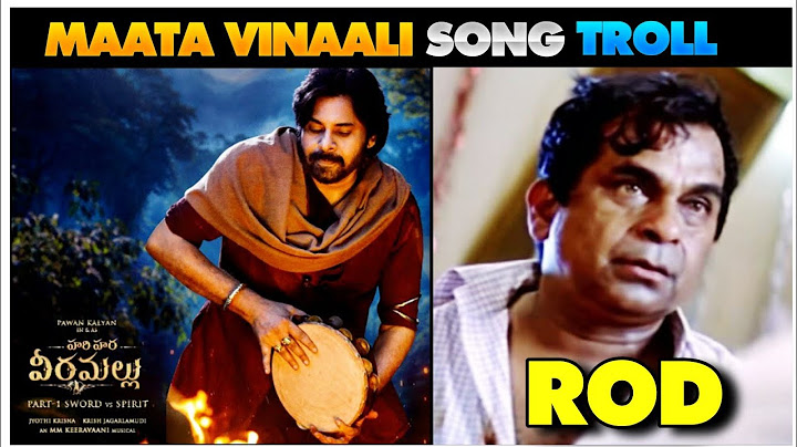 Maata Vinaali Song Troll | Hari Hara Veeramallu First Single | Pawan Kalyan | MM Keeravani