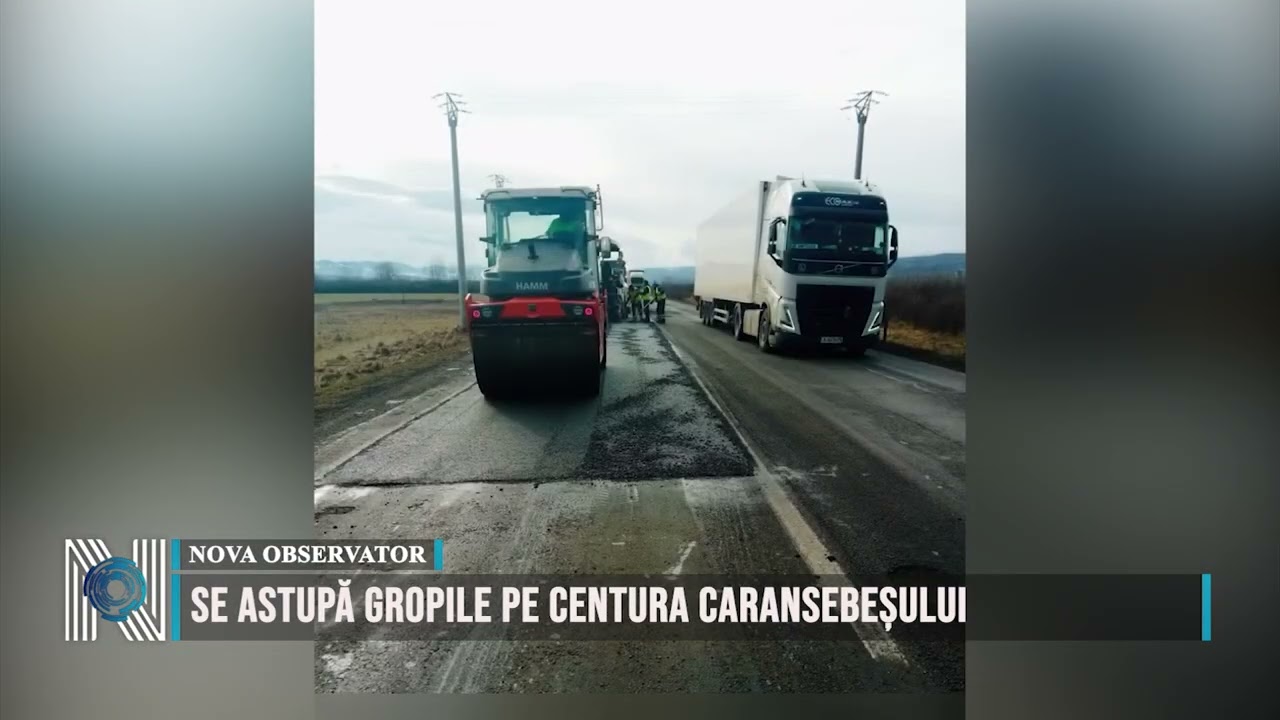 SE ASTUPĂ GROPILE PE CENTURA CARANSEBEȘULUI