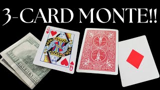 Learn 3-Card Monte: Easy Card Trick & Street Scam - Color Monte, Pokémon & More