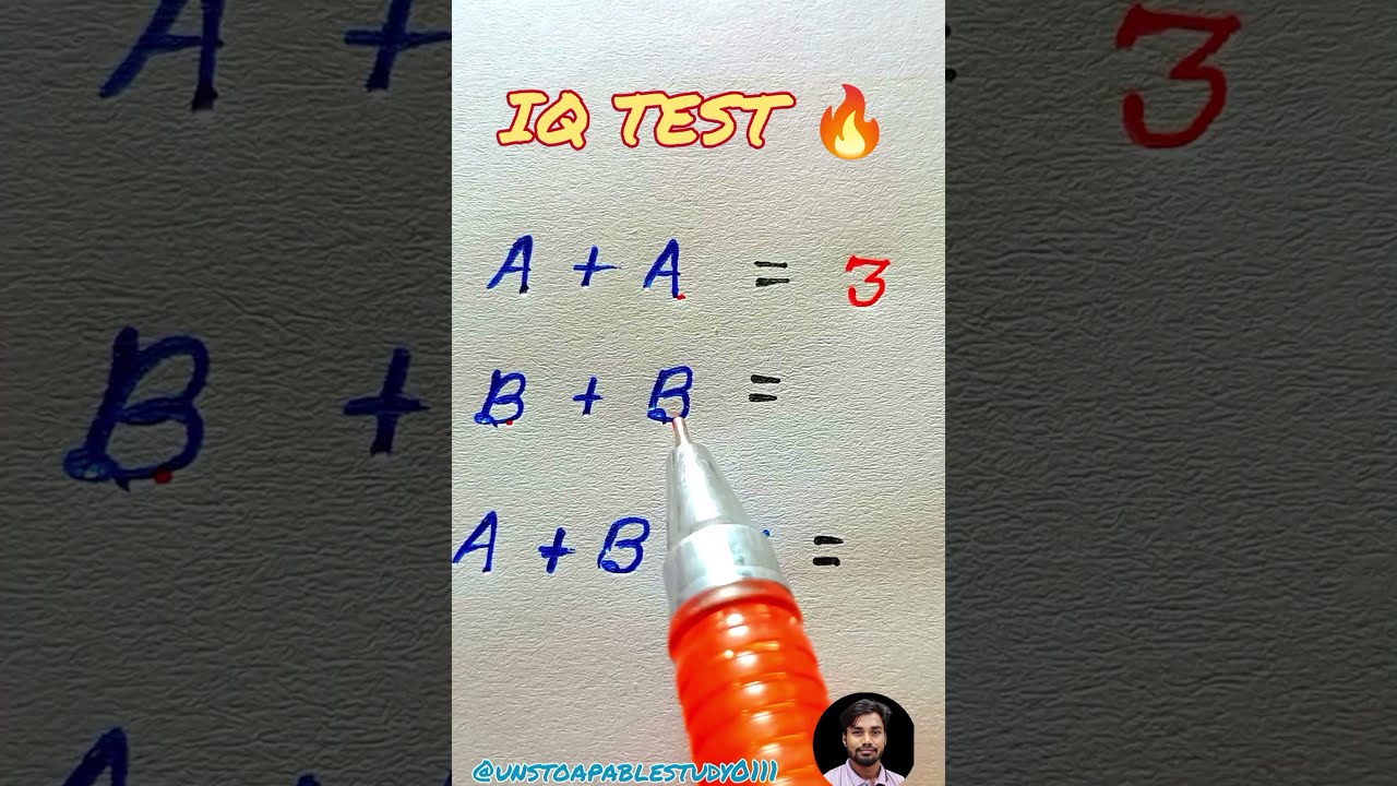 IQ TEST ONLY FOR GINUS Unstoapablestudy0111 Mathiqtest Iqtest Maths