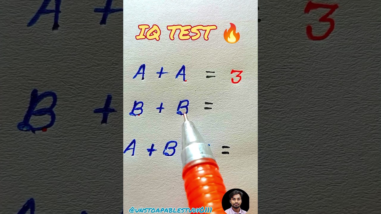 IQ TEST 🔥 ONLY FOR GINUS 😱 #unstoapablestudy0111 #mathiqtest #iqtest #maths