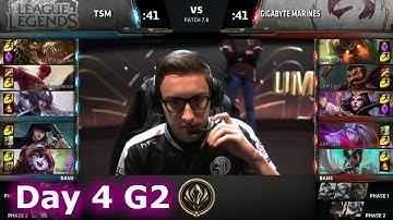 TSM vs Gigabyte Marines | Day 4 LoL MSI 2017 Group Stage | TSM vs GAM Mid Season Invitational