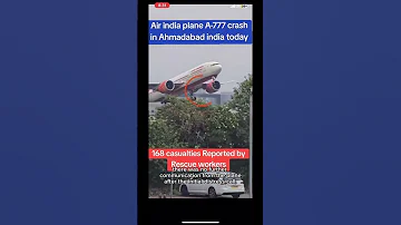 AIR İNDIA PLANE CRASH On June 12 2025 
