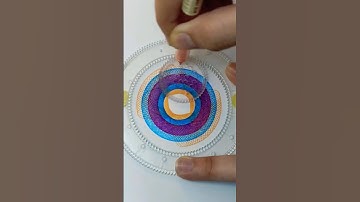 Ultimate Calming ASMR Experience | Spiral Sounds & Spirograph Art! #art #shorts #spirograph #asmr