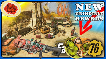 Fallout 76: Tons of New Grindible Rewards: Weapon, Camp, Legendary Mods, Recipe, Outfits and More.