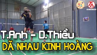 Cầu lông TV - Cặp đôi PHỦI số 1 cầu lông Bắc Ninh #TuấnAnh vs #DươngThiều đập nhau không thương tiếc