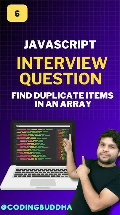 6/100 javascript interview question. Find duplicate values from an ...