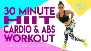 Download Lagu 30 Minute HIIT Cardio and Abs Workout NO EQUIPMENT NEEDED! 🔥Burn 390 Calories!* 🔥 Day 64 | RC90 MP3