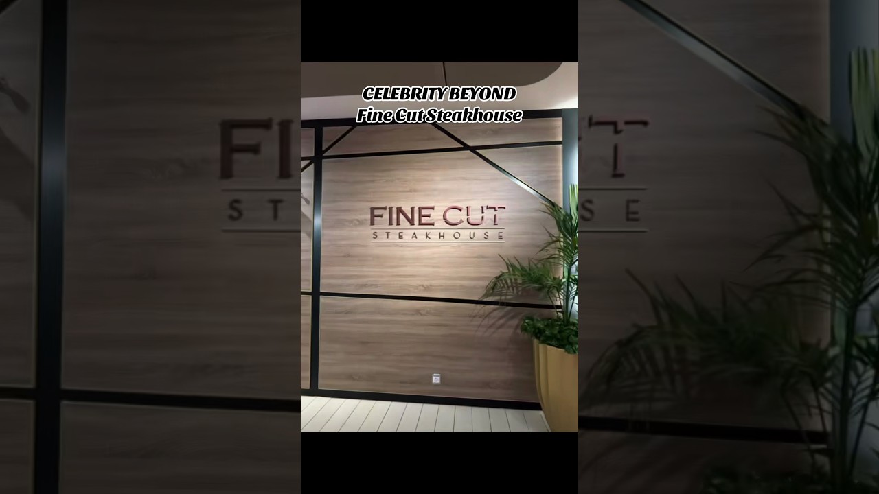 Everything we ate at Fine Cut Steakhouse on Celebrity Beyond 🥩 #CruiseFood #Shorts