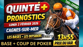 👉🎯QUINTÉ+ SÛR ? 🔥 PRIX DU VAR – ANALYSE PRO & BASES SOLIDES (02/02/2026)