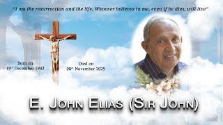 Funeral and Burial | E. John Elias | 11th Nov 2025 | Syrian Christian Cemetery, St. Inez, Panjim.