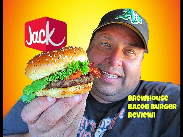 Jack In The Box® Brewhouse Bacon Burger REVIEW! - YouTube