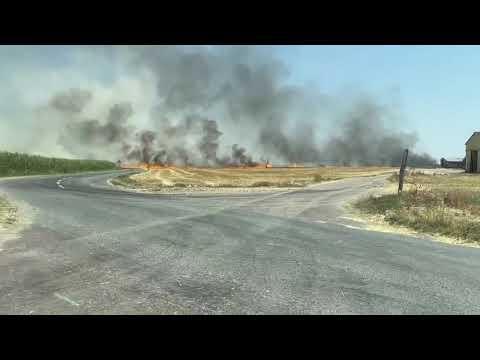 Canicule dans la Somme : Des incendies menacent habitations et hangars