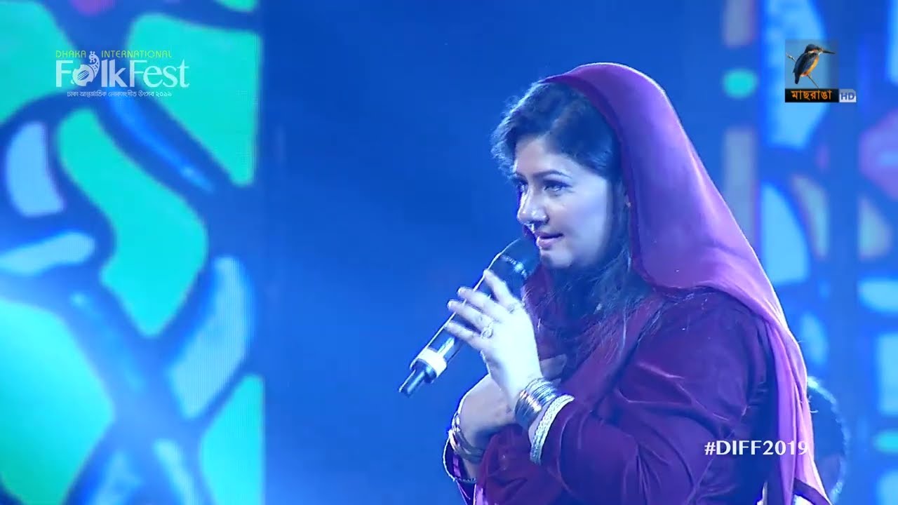 Dama Dam Mast Qalandar dhamal! Hina Nasrullah!Dhaka international folk festival 2019