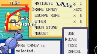Pokémon FireRed: Infinite Rare Candy Cheat Code (Step-by-Step Guide) 