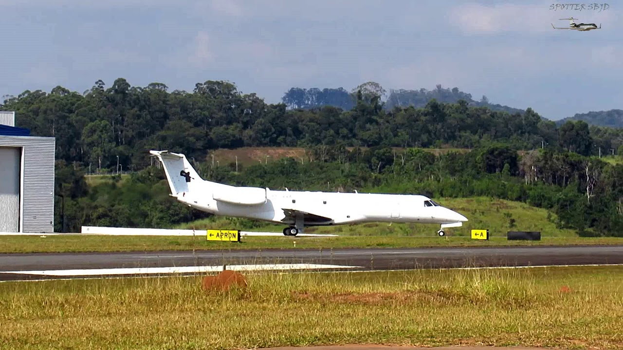 EMB 135 LR PP-VVA DECOLANDO FULL RWY 36 EM JUNDIAÍ SP.
