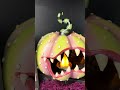 Raz 12" Lighted Ghoulish Pumpkin with Candle Halloween Decoration 4657646