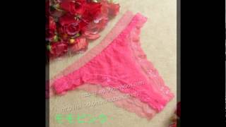 エッチなエロ下着Tバックセクシーランジェリー集　ローズ色の総レースSEXY下着ランジェリー