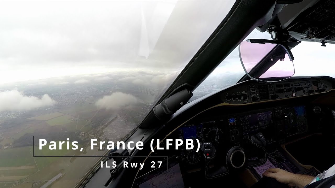 Landing Paris, France (LFPB) - Bombardier Global 6000