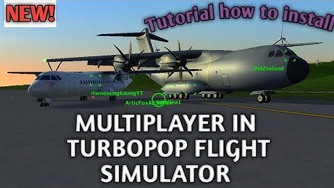NEW! Multiplayer in Turbopop flight simulator! Tutorial how to install! 2024