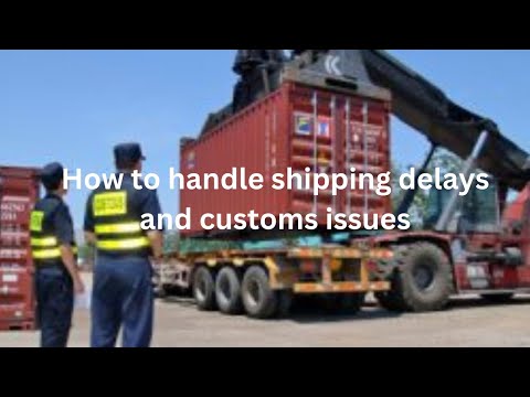 How to handle shipping delays and customs issues