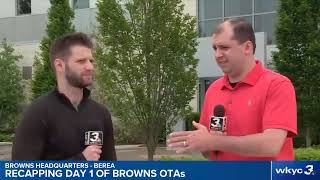WATCH | Ben Axelrod, Matt Florjancic recap day 1 of Browns OTAs