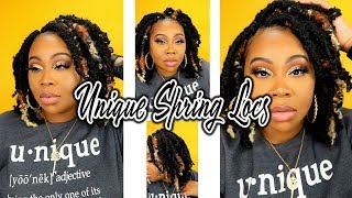 HOW TO: DISTRESSED FAUX LOCS| “ BUTTERFLY LOCS “ | SPRING TWIST HAIR | UNIQUERENEE