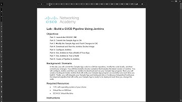 6.3.6 Lab - Build a CI/CD Pipeline Using Jenkins