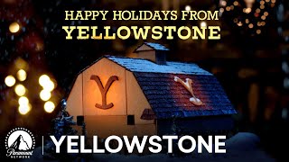 The Yellowstone Gingerbarn 🎁 Happy Holidays from Yellowstone! | Paramount Network