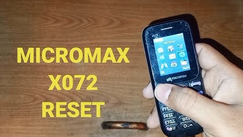 Micromax X072 Reset Code - How To Reset Micromax Phone - Micromax Hard Reset