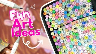 My Art Ideas for 320 Ohuhu Alcohol Brush Markers | Lets create new original characters