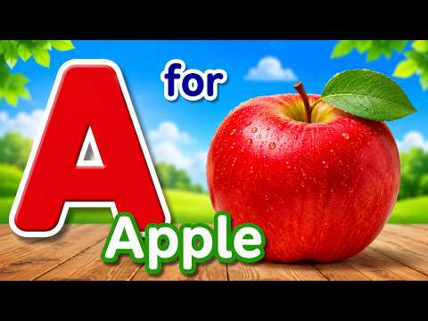 🍎 ABCD Song + Alphabet Song + Phonics Sounds | A for Apple B for Ball C for Cat D for Dog