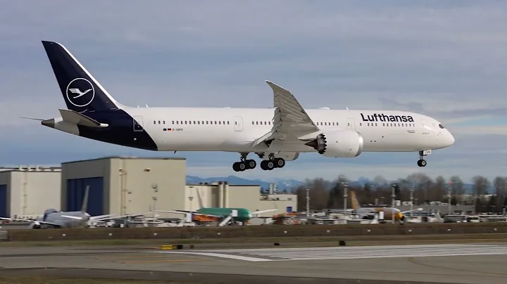 Lufthansa 787-9 Lands At PAE From Test Flight (The 4th 787-9)
