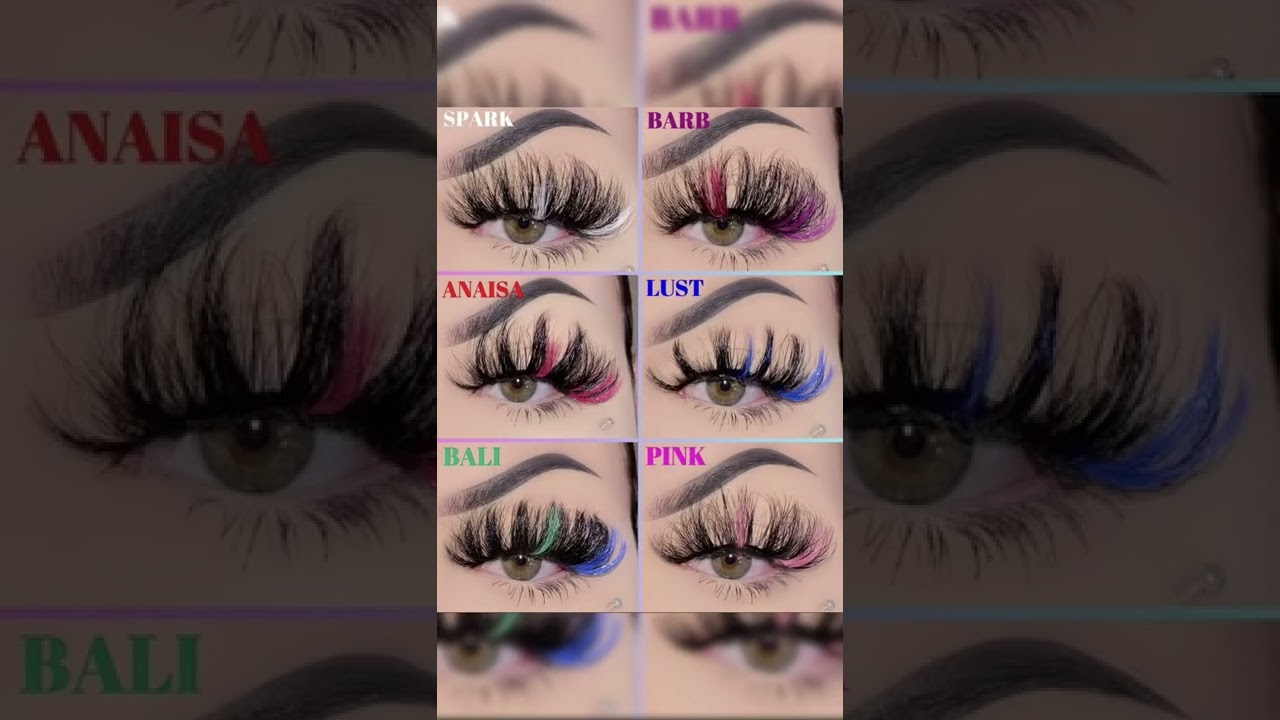 Color lashes free shipping to USA. www.qdmajesty.com