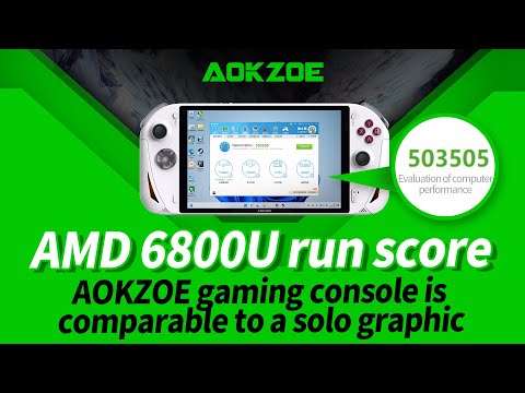 AOKZOE  AMD6800U 1st Gaming Handheld, run score test