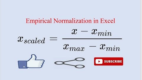 How to normalize a data series/ Empirical normalization