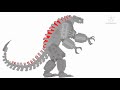 My First Godzilla animation