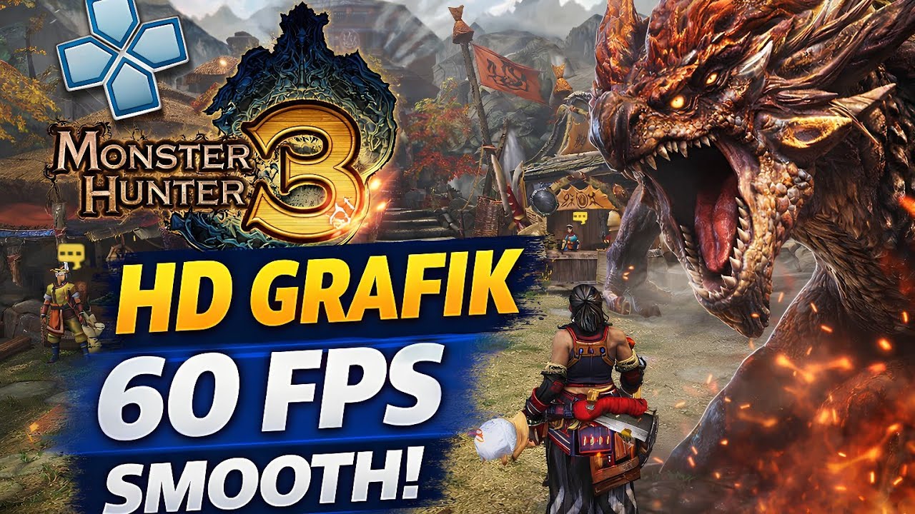 Monster Hunter 3 PSP 🔥 Grafik HD + Texture Mod | 60 FPS Super Smooth!